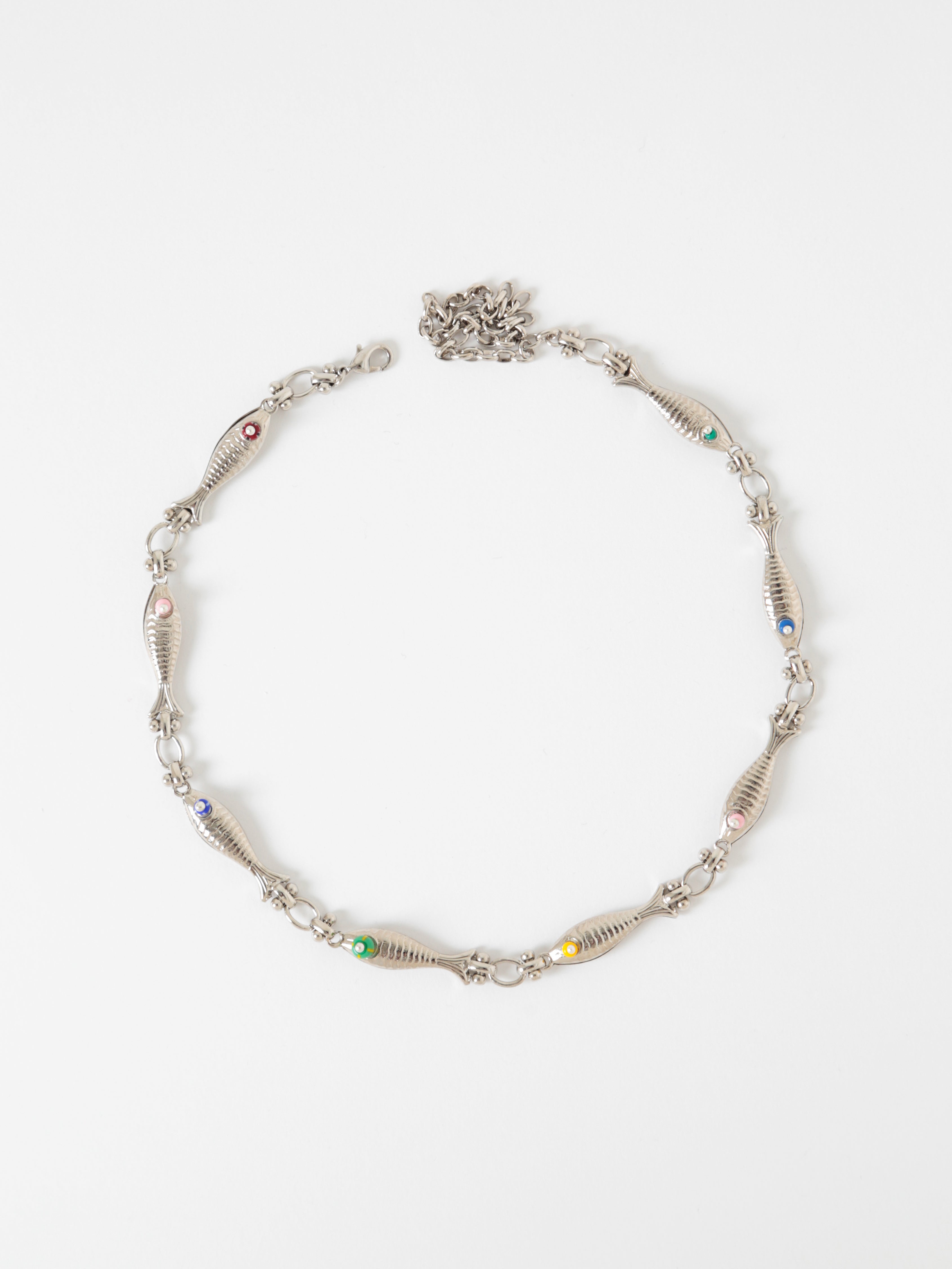 SILVER FISH NECKLACE