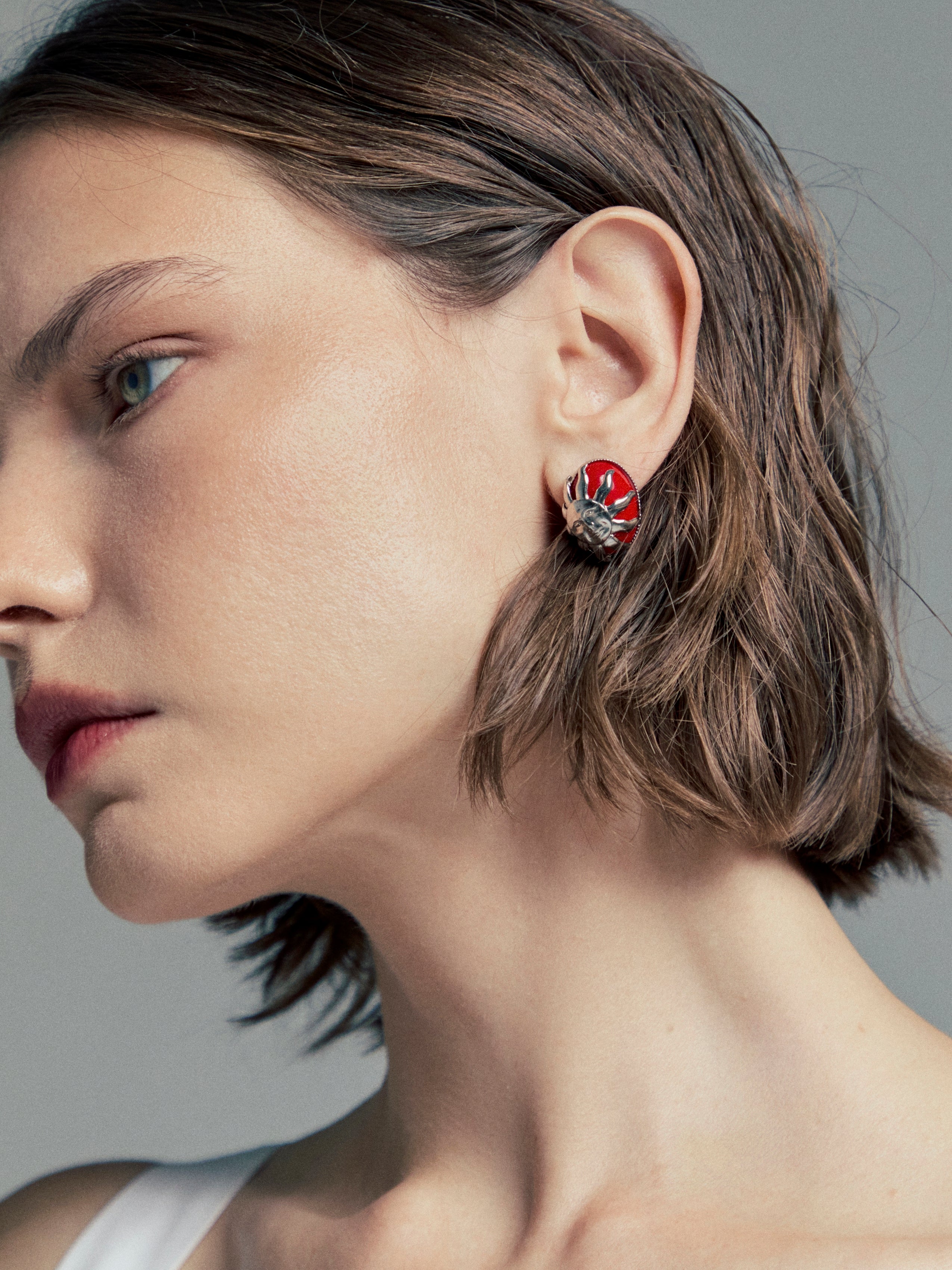RED SUN EARRINGS