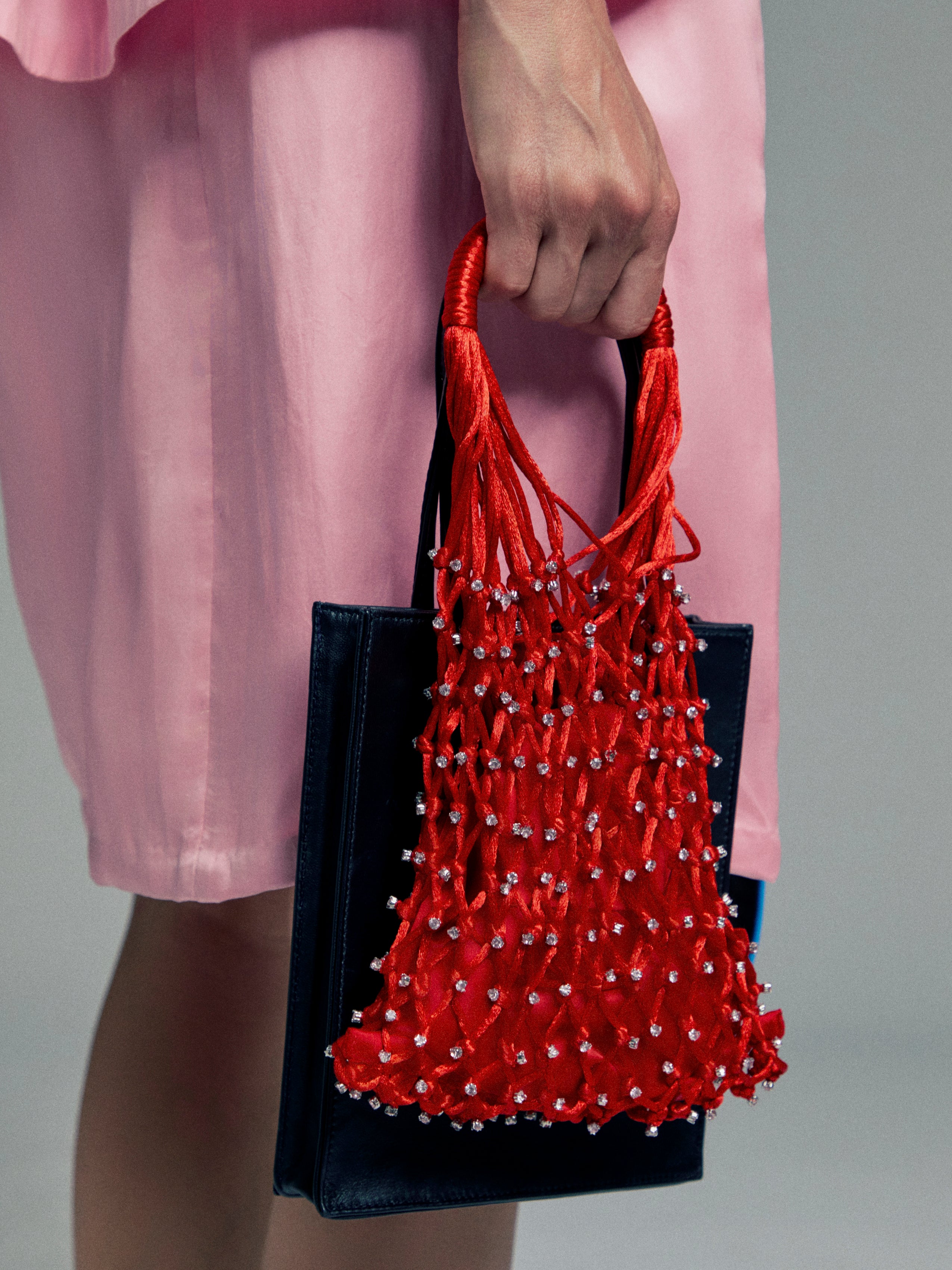MINI NET CRYSTAL BAG